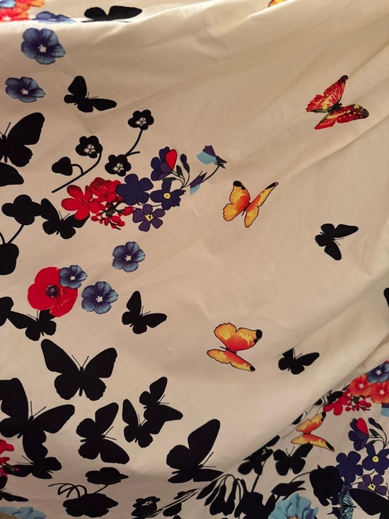 Belle Poque Butterfly Floral Retro Pinup Rockabilly Swing Dress M NWT Pockets - Picture 10 of 10